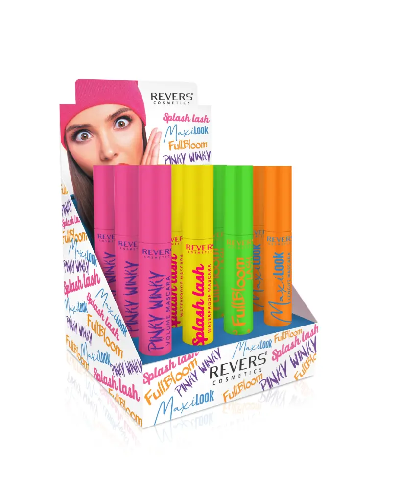  Display Stand Neon Mascara12 τεμαχίων (3 τεμάχια ανά κωδικό).
