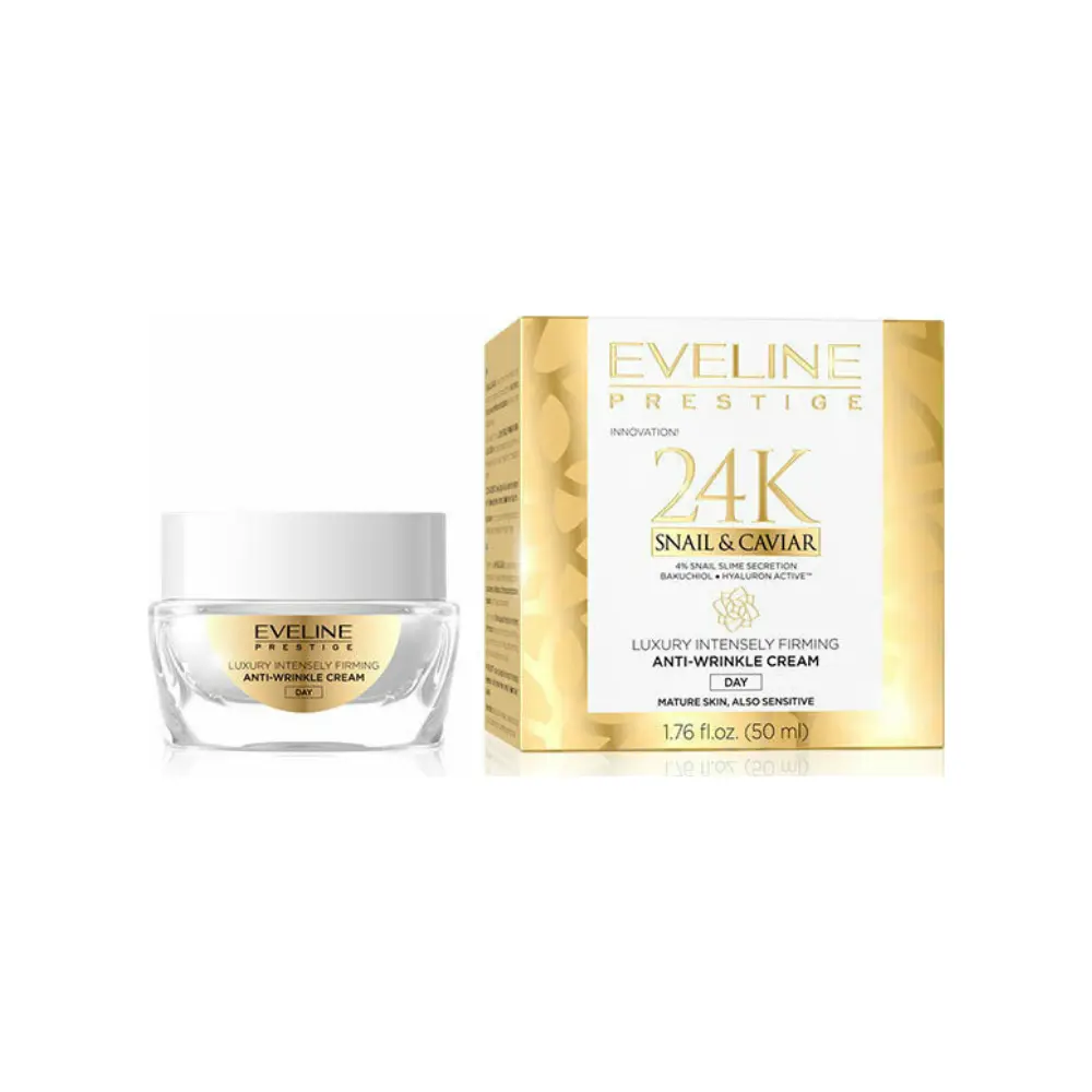 Eveline Prestige 24k Snail & Caviar Intensely Firming Anti-Wrinkle Κρέμα Ημέρας 50ml