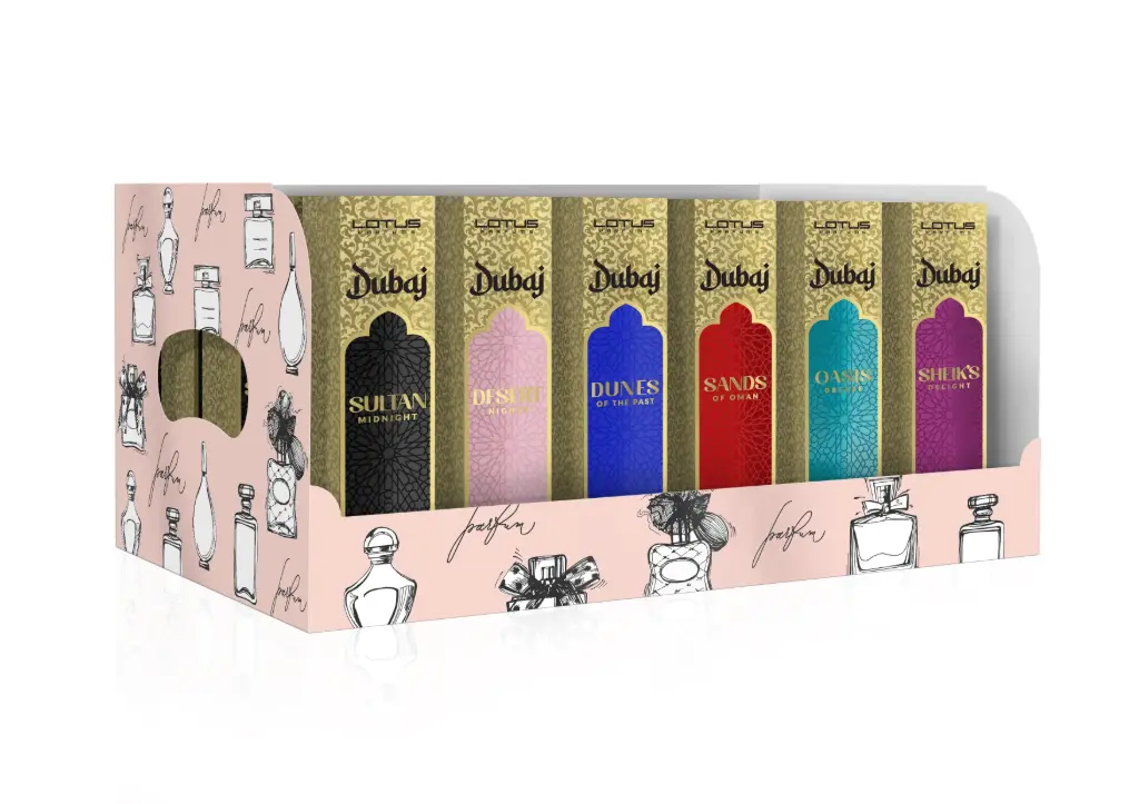 LOTUS Aarabic Parfums Dubai Display MIX 30pcs + TESTER 33ml