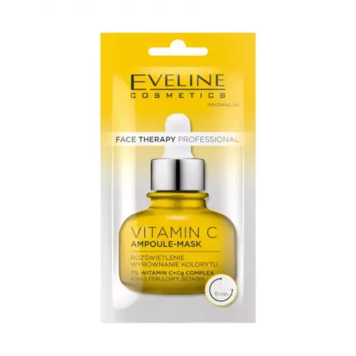 Eveline Θεραπεία Προσώπου Vitamin C Ampoule Mask για Λάμψη